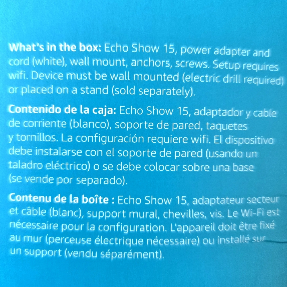 Alexa ECHO SHOW 15 Monitor Full HD Kitchen Hub Tablet Fire TV Screen Smart Home - Picture 4 of 8